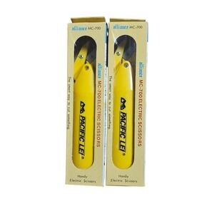 2 Alliance MC-700 Electric Scissors Pacific Lei Cordless Battery Operated NIB